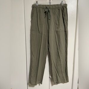 Lilla P Olive Wide Leg Pants